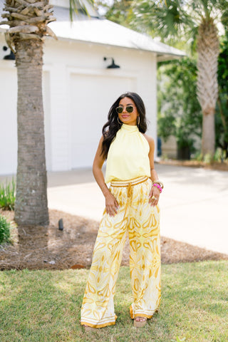 Walking On Sunshine Flowy Pants - Instyle Boutique