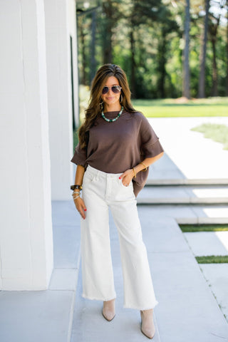 Been There Brown Sweater Top - Instyle Boutique