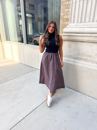 The Monaco Midi Navy Dress