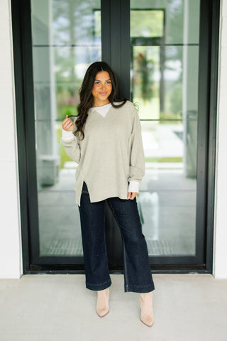 Over You Olive Thermal Top