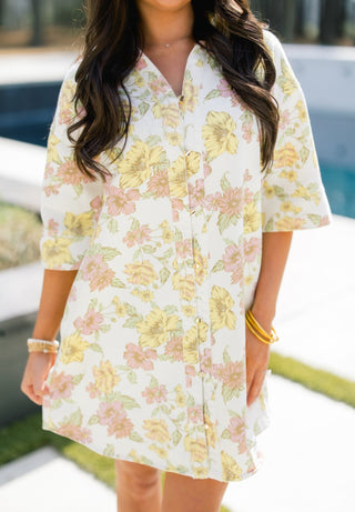 Petal Poem Pink Dress - Instyle Boutique