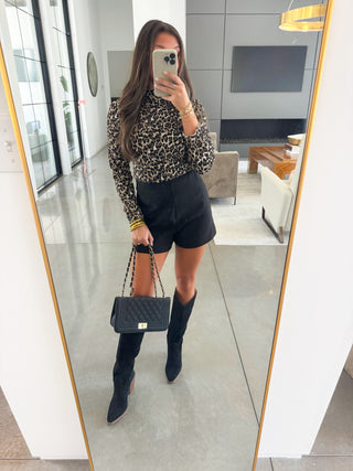 Wild Instinct Leopard Turtleneck