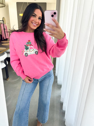 Pink Christmas Sweater