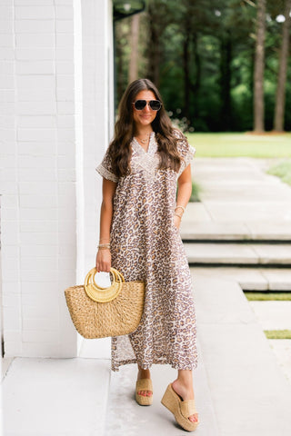 Little Leopard Midi Dress - Instyle Boutique