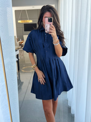 A Night On The Town Navy Dress