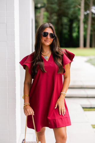 Better Than Ever Burgundy Dress - Instyle Boutique
