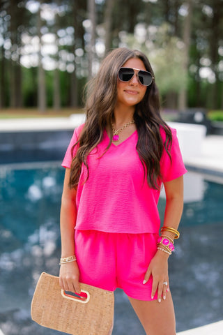 Island In The Sun Set - Fuchsia - Instyle Boutique