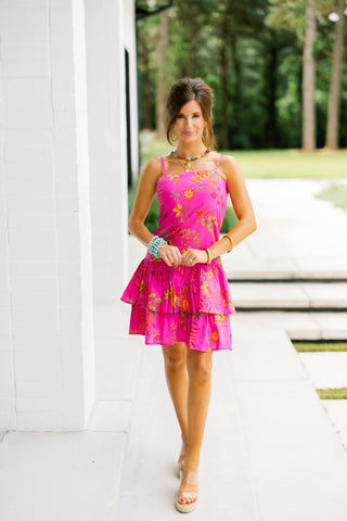 Tropicana Ruffle Mini Dress - Instyle Boutique