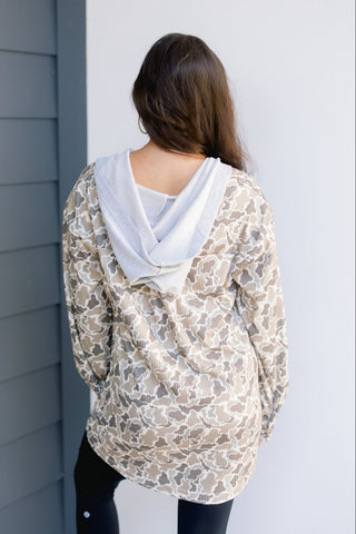 Ribbed Duck Camo Shacket - Instyle Boutique