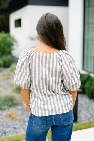 So Little Time Striped Top