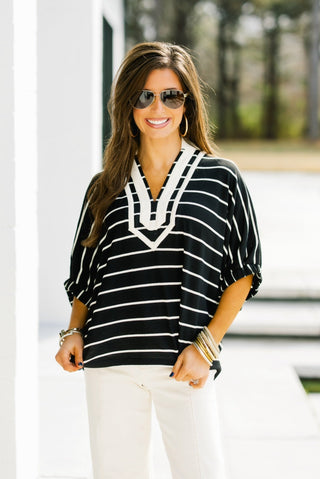 Say You Love Me Striped Top - Instyle Boutique