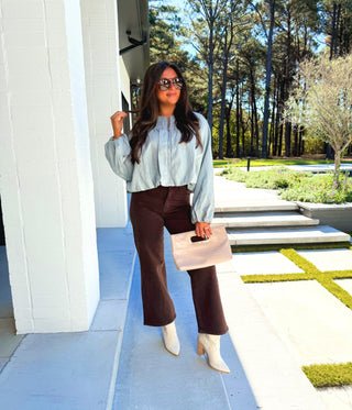Blue Skies and City Nights Bomber Jacket