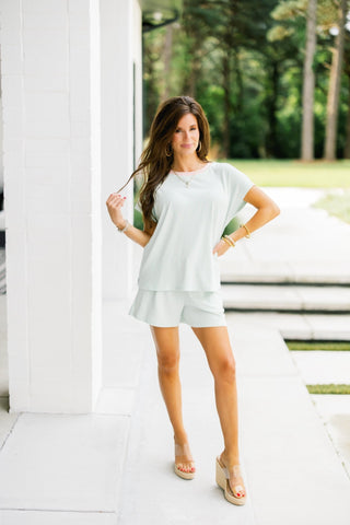 The Everyday Ribbed Set- Green - Instyle Boutique