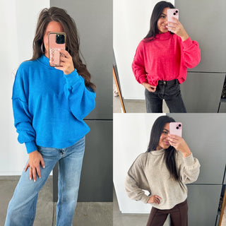 The Plush Pullover - 3 Color Options - Instyle Boutique