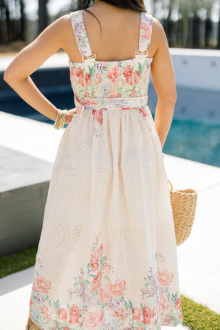 So Sweet Floral Eyelet Dress - Instyle Boutique