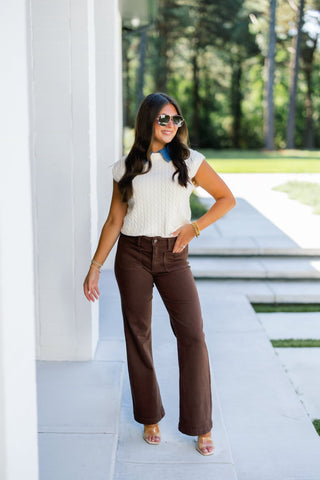 Forever Chic Cable Knit Sweater Top - Instyle Boutique