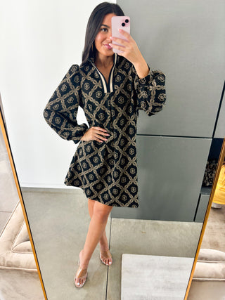 Live In The Moment Geometric Dress