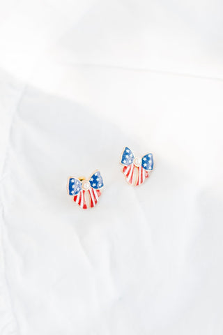 American Babe Bow Earrings - Instyle Boutique