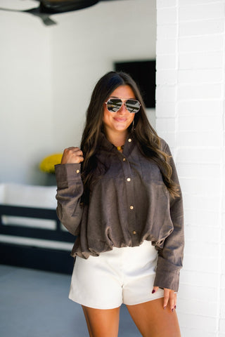 As Promised Brown Top - Instyle Boutique