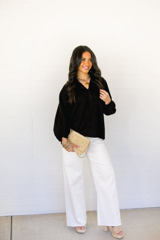 By The Way Black Top - Instyle Boutique