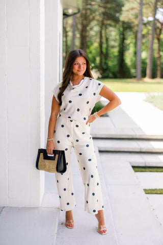 Chic Dot Satin Pants - Instyle Boutique