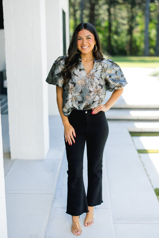 Into The Night Black Top - Instyle Boutique