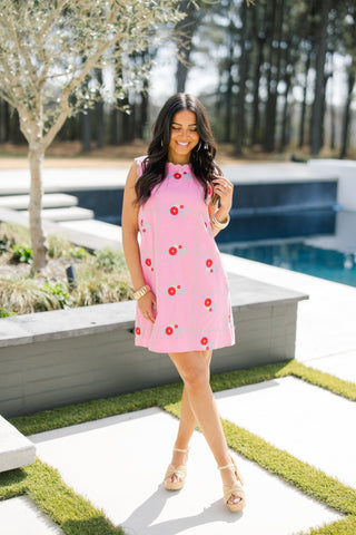 The Daisy Drift Dress - Pink - Instyle Boutique