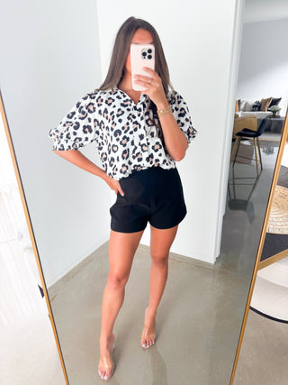 All About It Animal Print Top