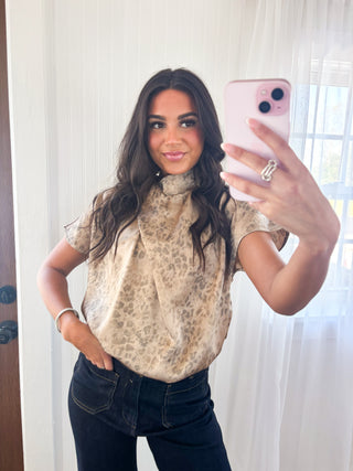Take Me Away Taupe Top