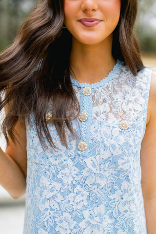 Shine and Shimmer Baby Blue Dress - Instyle Boutique
