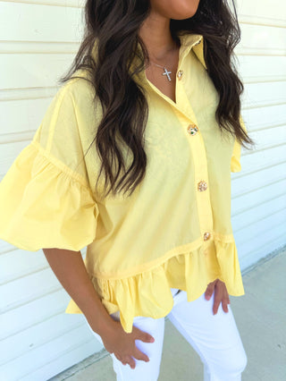 Always A Favorite Yellow Top - Instyle Boutique