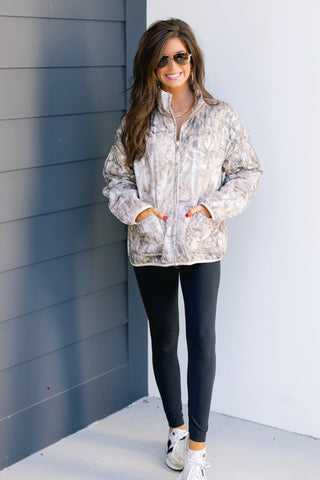Cozy Cloud Dark Camo Jacket - Instyle Boutique