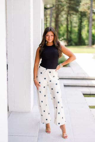 Chic Dot Satin Pants - Instyle Boutique