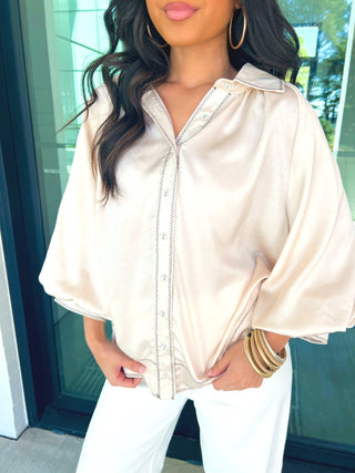 Soft Surroundings Ivory Top - Instyle Boutique