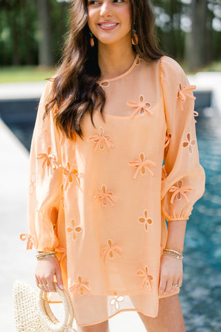 Sunkissed Orange Mini Dress - Instyle Boutique