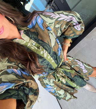 Make You Miss Me Multi Print Dress