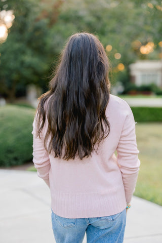 The Soft Girl Blush Sweater - Instyle Boutique
