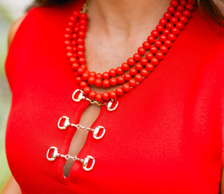 Locked & Luxe Red Peplum Top - Instyle Boutique