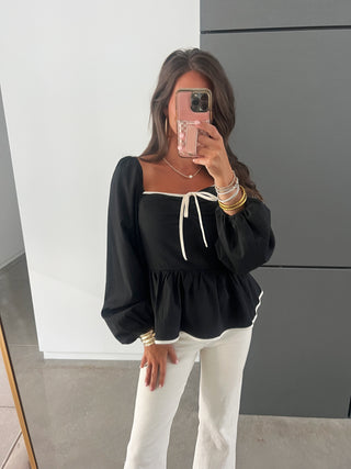 Penny Peplum Top