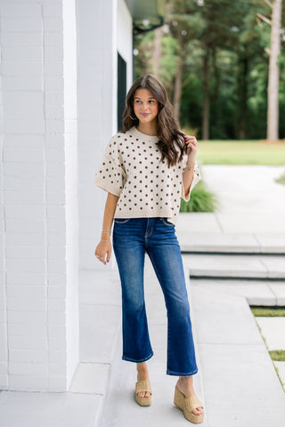 Dotty Daydream Sweater Top