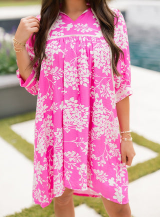 Magenta Sunshine Swing Dress - Instyle Boutique