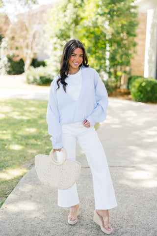 Lakeside Light Blue Layered Top - Instyle Boutique
