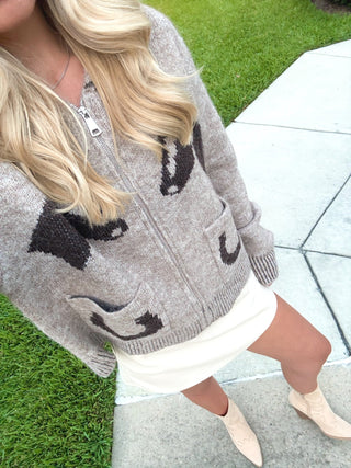 Santa Fe Zipper Sweater - Instyle Boutique