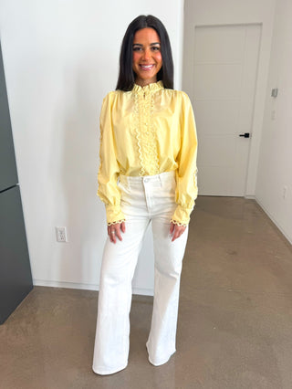 Spring Ahead Yellow Top - Instyle Boutique