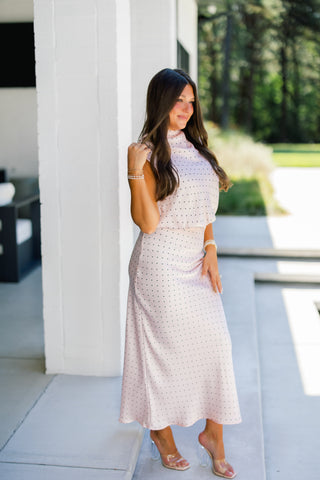 Precious In Polka Dot Pink Set