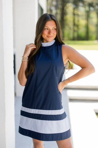 Anchors Away Navy Dress - Instyle Boutique