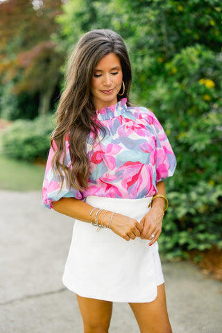 Touch Of Floral Printed Top ~FINAL SALE~