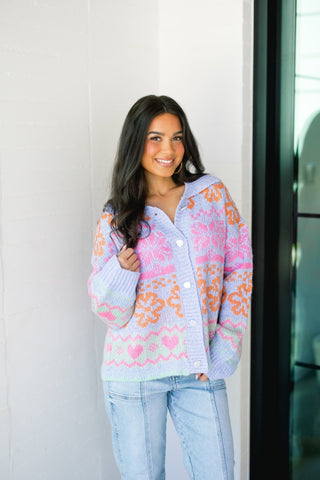 Brighter Days Oversized Button Down Sweater - Instyle Boutique