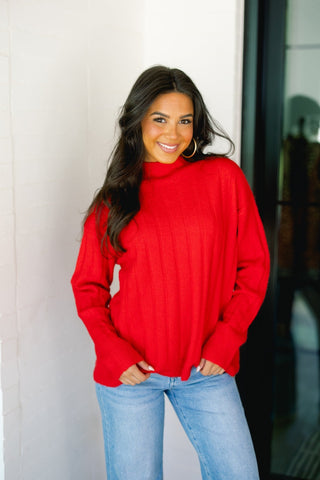 Ready To Celebrate Red Sweater - Instyle Boutique