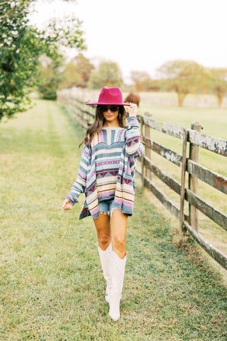 Electric Nights Long Sleeve Sweater